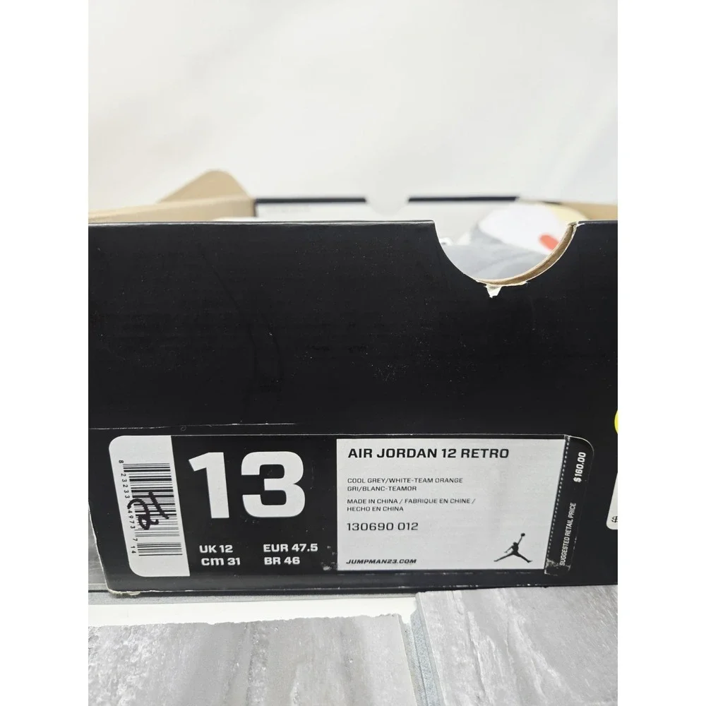 Nike Air Jordan Retro 12 Cool Grey SIZE 13 Authentic Basketball 2011 CLEAN + BOX